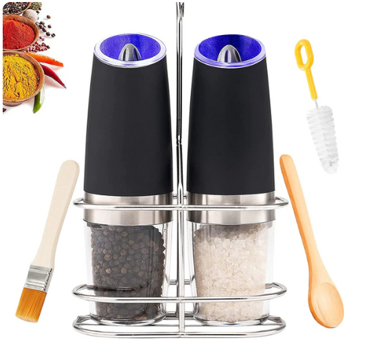 Electric salt + pepper grinder